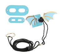 Alomejor Laisse de Lézard Mignonne et Réglable, Douce pour Les Reptiles Marchant, Harnais de Dragon Barbu pour Les Festivals et Les Fêtes d'anniversaire, Cuir Artificiel (Blue)