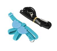 Alomejor Laisse pour Oiseaux, Sangles élastiques en Soie et Latex avec Poignée Ergonomique pour l'entraînement au Vol des Oiseaux et la Marche en Plein Air (Blue)