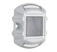 Alomejor Lampadaire Solaire pour Allée, Coque en Alliage D'aluminium Résistant aux Intempéries, Lampes Solaires pour Allées Extérieures, Escaliers (lumière blanche)