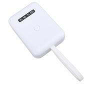 Alomejor Lampe D'extension de Cheveux LED UV Portable, Lampe D'extension de Cheveux Rechargeable, Batterie 5000mAh, de Polymérisation de Colle UV pour Salon à Domicile (WHITE)