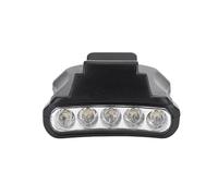 Alomejor Lampe Frontale à Pince, Lampe Frontale à Pince de Haute qualité avec 5 Lumières LED pour Les Activités de Plein Air Réglable et Légère pour Le Camping Randonnée Pêche (Black)