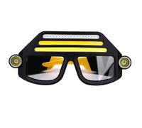 Alomejor Lampe Frontale Rechargeable, Lunettes avec éclairage 5 Modes,