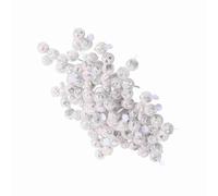 Alomejor Lampes à Boule Led Lumières de Ballon pour la Décoration de Festival, Couleur Changeante 100 Pièces/lot pour la Fête de Mariage à la Maison (YELLOW)