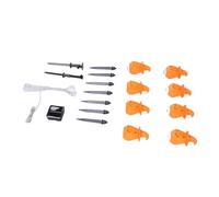 Alomejor Lampes solaires d'extérieur en forme de citrouille, décoration d'Halloween résistante aux intempéries, avec 8 modes d'éclairage et piquets pour allée de jardin