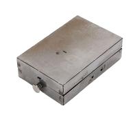 Alomejor Lanterne de Bougie de Poche Pliante, Support en Fer Vintage pour Camping en Plein Air, Lanterne Décorative en Métal pour Urgence ou Décoration de la Maison