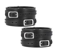 Alomejor Large Bracelet Manchette En Cuir Réglable Élégant Bracelet pour Hommes Punk Vintage En Cuir 24x4cm pour Tenue Décontracté