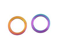 Alomejor Laveuses Pédales à Vélo en Alliage en Alliage en Titane (Brillant; 3x2,6 mm)