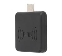 Alomejor Lecteur de Carte D'identification par Radiofréquence, Compact, Type C, Contact, à Réponse Rapide, pour Téléphones Portables, ABS, 1 unité (BLACK)
