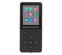 Alomejor Lecteur MP3 MP4 5.0, écran couleur fin de 1,8", 128 Go, mémoire extensible, lecteur de musique pour une utilisation mobile (noir)