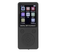 Alomejor Lecteur MP3 MP4 HiFi 5.0 avec écran Couleur de 1.8 Pouces pour Les Amateurs de Musique et Les Audiophiles Matériau ABS (Black)