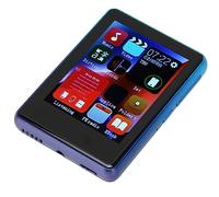 Alomejor Lecteur MP3 Portable avec écran Entièrement Tactile et Technologie Bluetooth pour Un Usage Quotidien Design élégant (Blue)