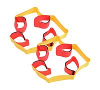 Alomejor Leggings de Pied élastiques, Forte Force D'étirement, Jeu de Travail D'équipe Multijoueur, Jouets Interactifs, avec Boucle à Crochet pour Les Activités Parents-Enfants, (Legging 4 Personnes