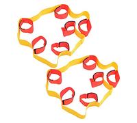 Alomejor Leggings de Pied élastiques, Forte Force D'étirement, Jeu de Travail D'équipe Multijoueur, Jouets Interactifs, avec Boucle à Crochet pour Les Activités Parents-Enfants, (Legging 6 Personnes