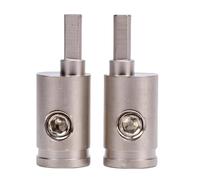 Alomejor Les Adaptateurs en Laiton des Amplificateurs de Réducteurs de Kit Améliorent Les Performances des Systèmes Audio des Véhicules (4ga à 8ga)