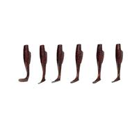 Alomejor Leurre de Pêche à Queue en T, Appâts en Silicone Souple Bicolore 6,7 Cm avec Une Action de Nage Réaliste et Une Apparence Vive pour la Truite Basse en (Paquet de 6 pièces)