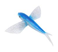 Alomejor Leurre de Pêche, Leurre Artificiel en Silicone Souple avec des Couleurs Vives et Une Taille Compacte pour Le Thon Maquereau Barracuda, pour la Pêche en Bateau en Eau de Mer (Blue)