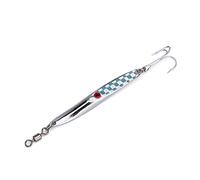 Alomejor Leurre de pêche métallique 28g pour Black Bass - Idéal pour Eau Douce et Eau salée, Couleur Argent, Haut rendement et durabilité Professionnelle en pêche Sportive