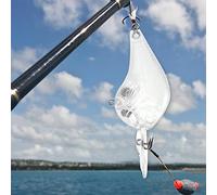 Alomejor Leurres de Pêche à Manivelle, Matériel d'appât Dur en Plastique Non Peint avec Poids intégré pour la Fabrication de Leurres DIY, 10 Pièces