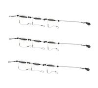 Alomejor Leurres de Pêche en Mer 3 Pièces - Appâts Artificiels avec Hameçons Renforcés, Cage de Pêche Durable 35 g pour Pêche Côtière et en Eau Profonde - Équipement de Pêche Sport