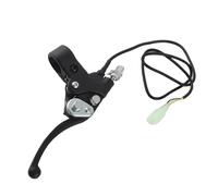 Alomejor Levier de Frein Droit de 22 Mm, Levier de Poignée de Frein ABS en Alliage d'aluminium avec Câble de 67 Cm et Interrupteur, Commandes de Avant et Arrière, pour Mini Quad ATV 47 49