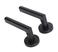 Alomejor Levier de Poignée de Porte Noir élégant avec des Performances Durables, Installation Facile, Aluminium et Cuivre