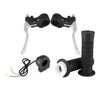 Alomejor Levier d'embrayage de Moto, Kit de Leviers de Frein d'accélérateur en Aluminium pour Guidon de Vélo de Poche de 22 Mm