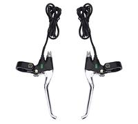 Alomejor Leviers de Frein électroniques en Aluminium pour vélo - Poignées Frein vélo Route/VTT/Gravel 22,5 mm avec kit câble 1,5 m - Légers, réactifs, faciles à Installer, compatibles Shima