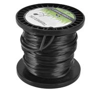 Alomejor Ligne de Noire Quadrate à Haute efficacité de 3.3mm, pour la Plupart des Tondeuses à Gazon Agricoles, Ligne de -Bordure à Faible Bruit pour (50M) (50M) (30M)