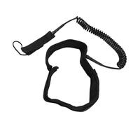 Alomejor Ligne de Surf TPU de 7 Mm Mm pour Petites et Moyennes Vagues, Ceinture de Pointe du Confort Supérieure pour Les Amateurs de Surf (Black)