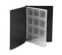 Alomejor Livre de Collection de Pièces de Monnaie Compact, 120 Pochettes, 10 Pages, Album de Rangement de Pièces de Monnaie du Monde Portable pour Jetons et Casquettes, Vert (Black)