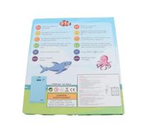 Alomejor Livre Sonore Bilingue, Outil d'apprentissage Interactif | Matière plastique, lecture au doigt, développement des compétences linguistiques