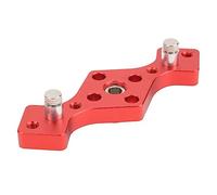 Alomejor Localisateur de Perforateurs, Gabarit de Cheville auto-centré, Conception Durable pour un Travail du Bois Facile, Alliage D'aluminium 1 unité (rouge)