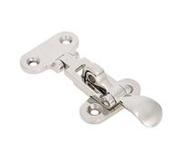 Alomejor Loquet de Bateau en Acier Inoxydable 316 - Fermoir Marine pour Trappe, Cabinet et Porte Extérieure - Hasp Résistant à la Corrosion avec Finition Miroir - Fixation par Vis Ø5 mm - Q