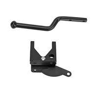 Alomejor Loquet de Serrure de Porte Noir Moderne, Fermoir de Cadenas de sécurité en Acier au Carbone, Installation Facile pour Portes, Coffres, Placards, Tiroirs