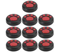 Alomejor Lot de 10 Couvercles de Poignée de Joystick en Forme de Patte de Chat, Capuchons en Silicone de Haute qualité pour/Lite, Durables et Faciles à Nettoyer (Griffes Rouges sur Noir)