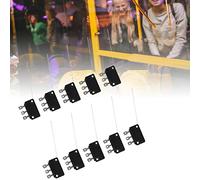Alomejor Lot de 10 Micro-interrupteurs Durables Normalement Ouverts pour Commutateurs électroniques, Boutons de Console de Jeu, Micro-interrupteur à Longue Broche pour des Performances Stables,
