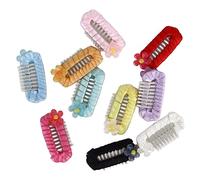 Alomejor Lot de 10 pinces à poils d'animaux domestiques en polyester multi-usages pour chats et chiens de petite et moyenne taille