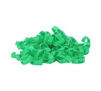 Alomejor Lot de 100 Bandes de Pattes de Volaille Rétractables pour Poulet, Canard, Oiseau, Boucle de Jambe D'identification avec Chiffres pour Fournitures d'alimentation de Volaille, Anneaux de Pied