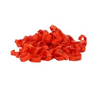 Alomejor Lot de 100 Bandes de Pattes de Volaille Rétractables pour Poulet, Canard, Oiseau, Boucle de Jambe D'identification avec Chiffres pour Fournitures d'alimentation de Volaille, Anneaux de Pied