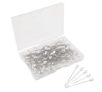 Alomejor Lot de 100 épingles à Boutonnière Robustes pour Fixation de Robe de Mariée, Accessoires de Bouquet, Coiffure, Perruque Artisanale - Épingle Florale en Acier Inoxydable pour Usage Domestique