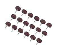 Alomejor Lot de 100 Patins à Clous pour Meubles, Patins de Chaise en Plastique de 18 Mm pour Sols en Bois, Installation Facile, Conception Antidérapante, Protection du Sol pour Tables et Chaises