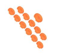 Alomejor Lot de 12 Coques de Rechange pour Boutons D', Design Mécanique givré pour Claviers de Jeu, Compatibles avec Kailh Cherry TTC 20,2 Mm 25,3 Mm (Orange)