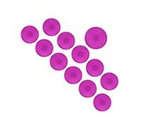 Alomejor Lot de 12 Coques de Rechange pour Boutons D', Design Mécanique givré pour Claviers de Jeu, Compatibles avec Kailh Cherry TTC 20,2 Mm 25,3 Mm (Purple)