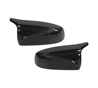 Alomejor Lot de 2 Capuchons étanches pour Rétroviseur Latéral de Voiture E70 X5 2007-2013, Adaptés au Matériau ABS Ultra Durable, Look Sportif, Installation Facile (style fibre de carbone)