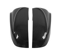 Alomejor Lot de 2 Capuchons étanches pour Rétroviseur Latéral de Voiture E70 X5 2007-2013, Adaptés au Matériau ABS Ultra Durable, Look Sportif, Installation Facile (style fibre de carbone)
