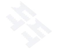 Alomejor Lot de 2 Entretoises Réglables en Acrylique pour canapé, Protection Murale Transparente pour Meubles pour la sécurité Incendie à la Maison, pour Canapés et Lits, Transparent 10 X 17 Cm (5