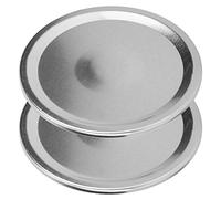 Alomejor Lot de 24 Couvercles de Bocaux de Haute qualité, Bouchons d'étanchéité en Acier Inoxydable pour Bocaux en Verre, Couvercles de Rangement étanches pour L'organisation de la Cuisine (70mm)