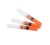 Alomejor Lot de 3 flotteurs cylindriques pour pêche nocturne, outils de bâton brillant, flotteurs de pêche en plastique, lot de 3 bobbers. (rouge)