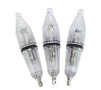 Alomejor Lot de 3 Leurres Lumineux LED pour la Pêche sous-Marine avec Clignotant Changeant de Couleur pour Attirer Les Appâts de Poisson, Lot de 3 en Plastique pour Eau Douce et Eau Salée