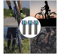 Alomejor Lot de 3 vis de réglage de vélo colorées de qualité supérieure - Vis de ceinture en alliage de titane durable pour frein avant - 3 pour les amateurs de vélo (M6 x 20 mm de couleur)